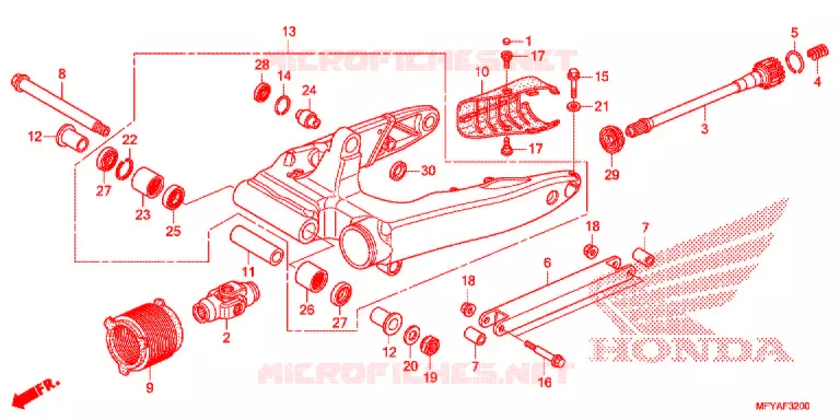 SWING ARM Honda MOTO 1300 VT 2012  VT1300CTAC