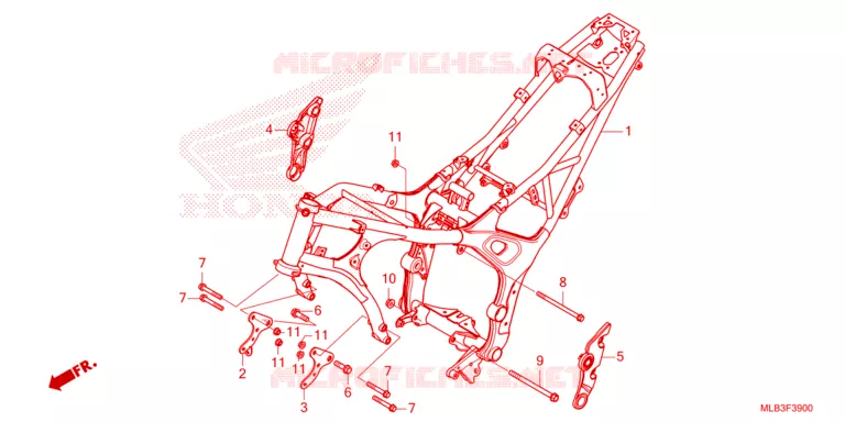 FRAME Honda MOTO 750 HORNET 2024  CB750AP