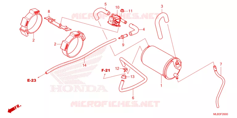 GAS RECYCLING SYSTEM Honda MOTO 750 HORNET 2024  CB750AP