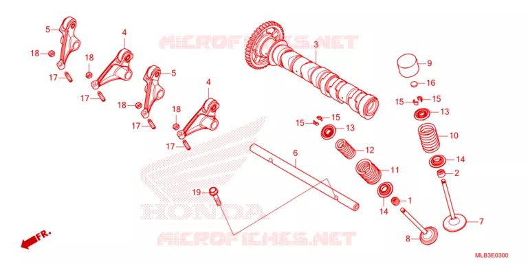 CAMSHAFT - VALVE Honda MOTO 750 HORNET 2024  CB750AP