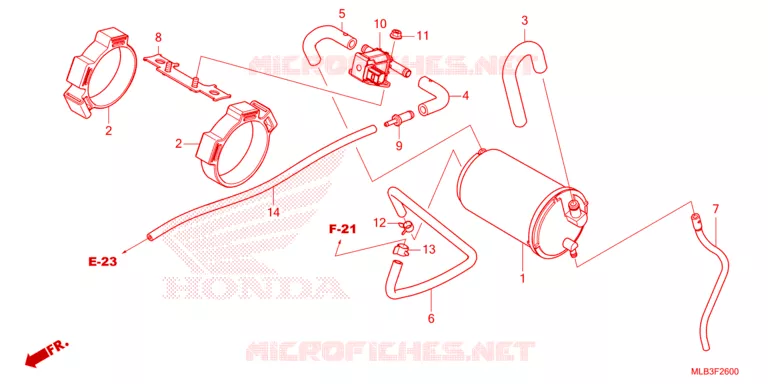 GAS RECYCLING SYSTEM Honda MOTO 750 HORNET 2023  CB750AP