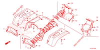 REAR FENDER  for Honda PIONEER 520 M2 2022