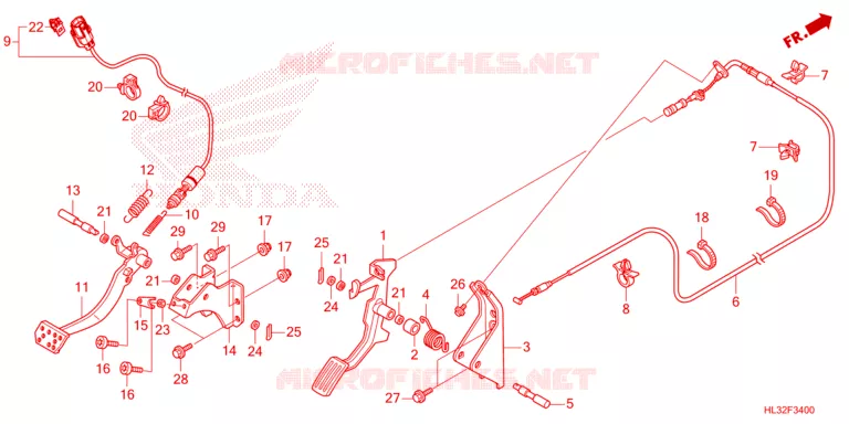 PEDAL Honda ATV 700 PIONEER 2023  SXS700M2DP