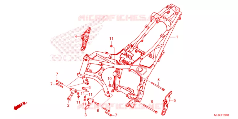 FRAME Honda MOTO 750 HORNET 2023  CB750AP