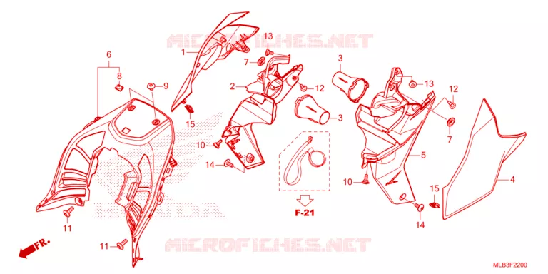 SIDE COVERS Honda MOTO 750 HORNET 2023  CB750AP