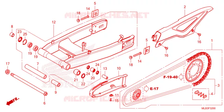 SWINGARM  Honda MOTO 750 HORNET 2023  CB750AP
