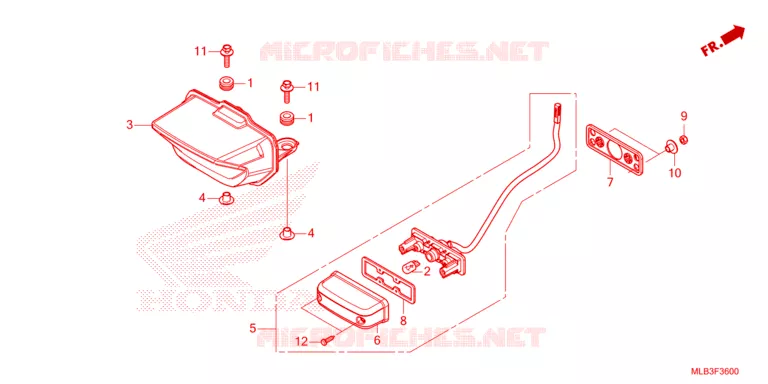 TAILLIGHT Honda MOTO 750 HORNET 2023  CB750AP