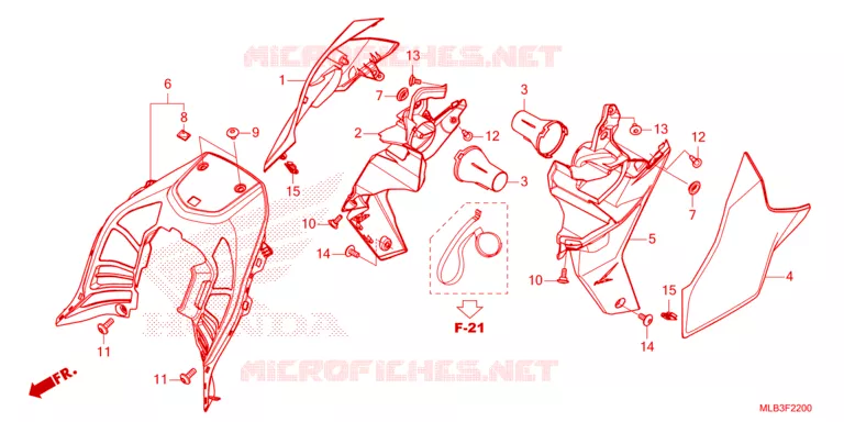 SIDE COVERS Honda MOTO 750 HORNET 2023  CB750AP