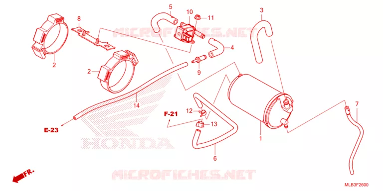 GAS RECYCLING SYSTEM Honda MOTO 750 HORNET 2024  CB750AP