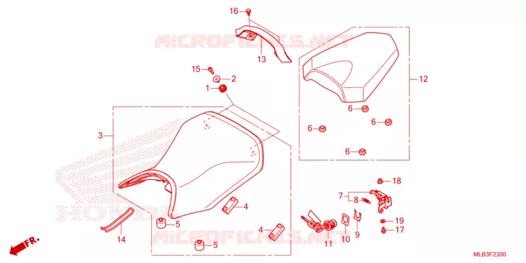 SIDE COVERS Honda MOTO 750 HORNET 2023  CB750AP