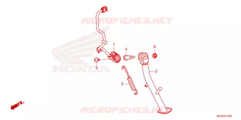 SIDE STAND Honda MOTO 750 HORNET 2023  CB750AP