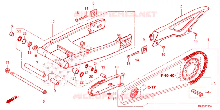SWINGARM  Honda MOTO 750 HORNET 2024  CB750AP