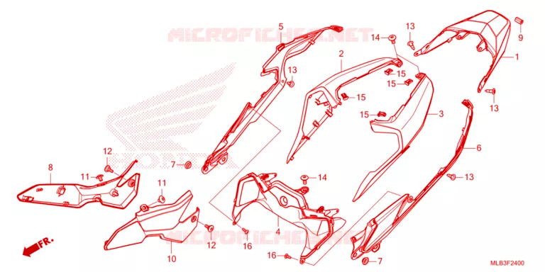 FAIRING Honda MOTO 750 HORNET 2023  CB750AP