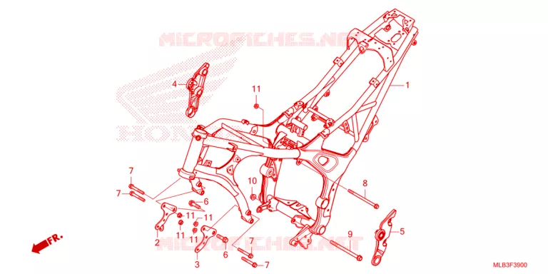 FRAME Honda MOTO 750 HORNET 2023  CB750AP