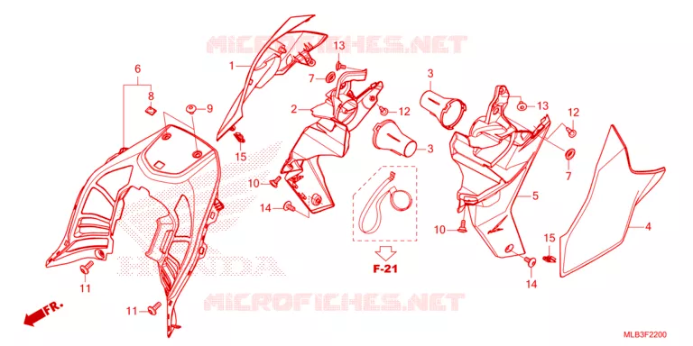 SIDE COVERS Honda MOTO 750 HORNET 2023  CB750AP