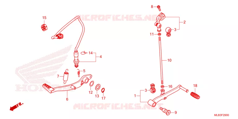 PEDAL Honda MOTO 750 HORNET 2023  CB750AP