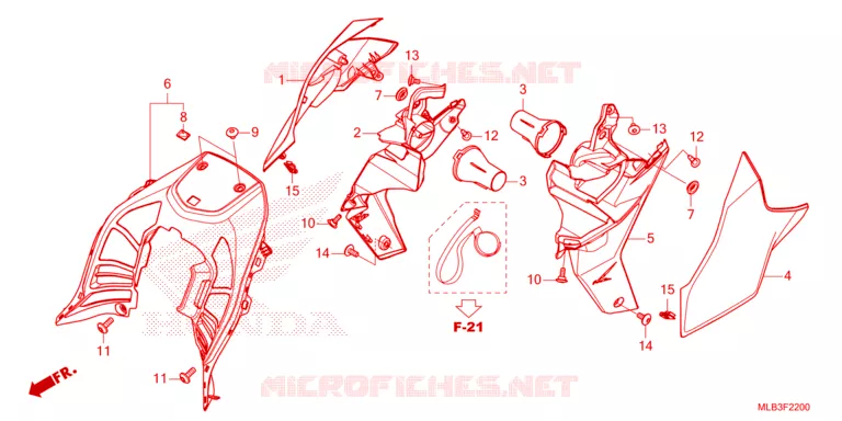 SIDE COVERS Honda MOTO 750 HORNET 2024  CB750AP