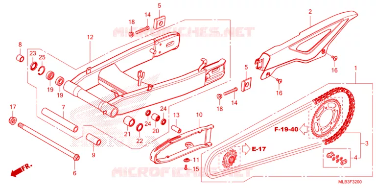 SWING ARM Honda MOTO 750 HORNET 2024  CB750AP
