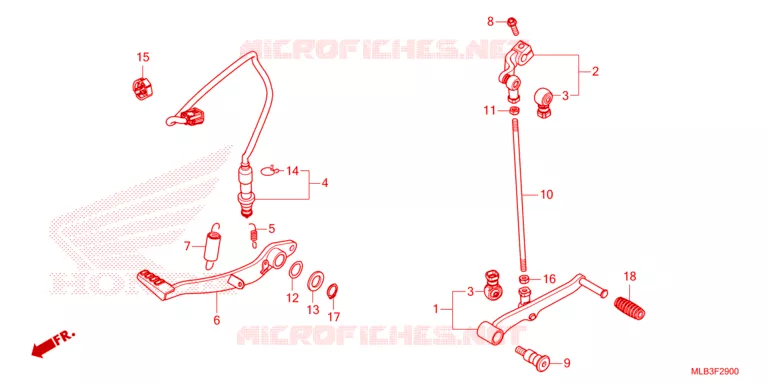 PEDAL Honda MOTO 750 HORNET 2023  CB750AP