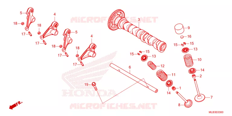 CAMSHAFT - VALVE Honda MOTO 750 HORNET 2023  CB750AP