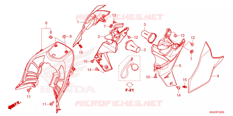 SIDE COVERS Honda MOTO 750 HORNET 2023  CB750AP