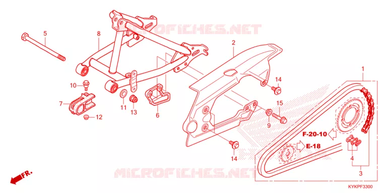 SWINGARM  Honda MOTO 110 CRF 2023  CRF110FP