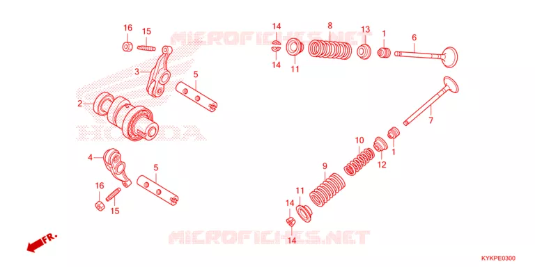 CAMSHAFT - VALVE Honda MOTO 110 CRF 2023  CRF110FP
