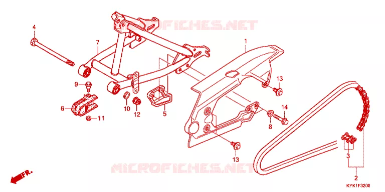 SWINGARM  Honda MOTO 110 CRF 2023  CRF110FP