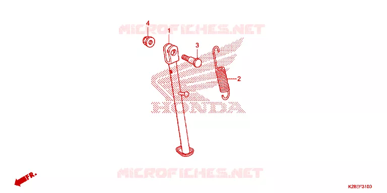 SIDE STAND Honda MOTO 125 CRF 2023  CRF125FBP