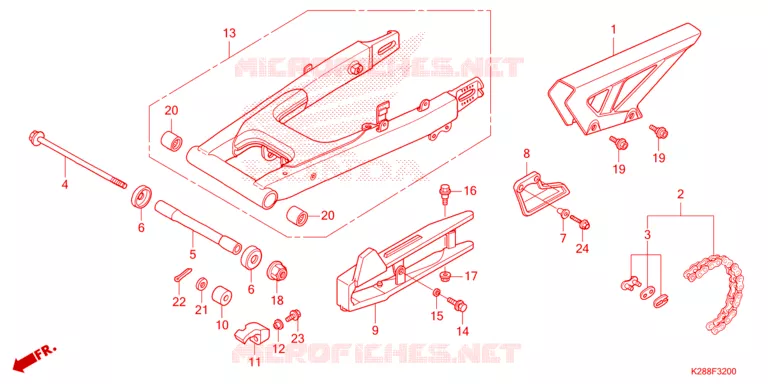 SWINGARM  Honda MOTO 125 CRF 2023  CRF125FBP