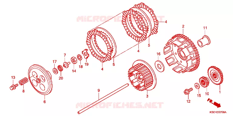 CLUTCH Honda MOTO 150 CRF 2024  CRF150RN