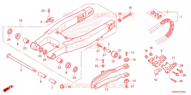 SWINGARM  Honda MOTO 150 CRF 2023  CRF150RP