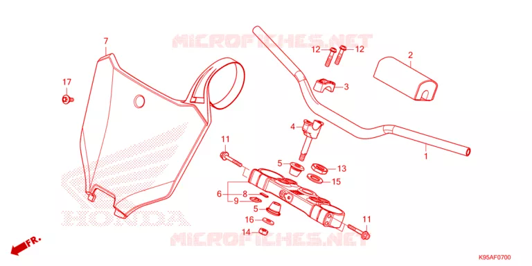 HANDLEBAR Honda MOTO 250 CRF 2023  CRF250RXP