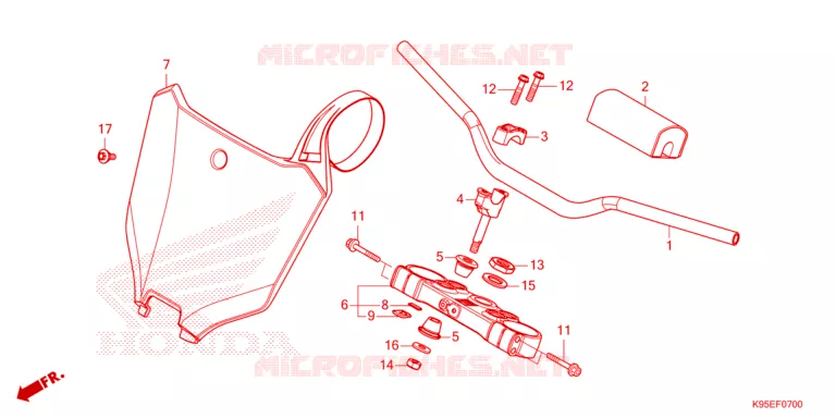 HANDLEBAR Honda MOTO 250 CRF 2023  CRF250RXP