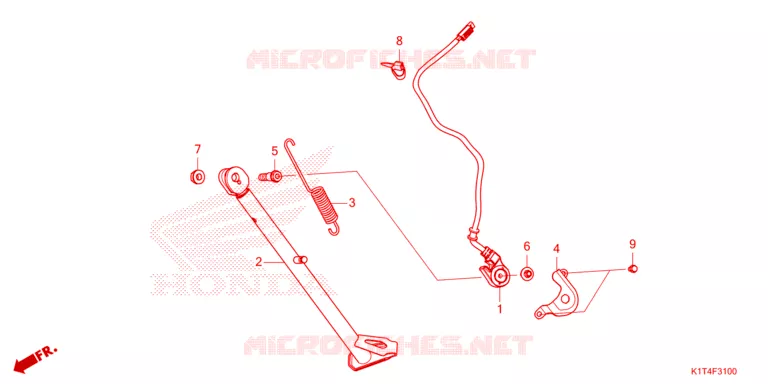 SIDE STAND Honda MOTO 300 CRF 2022  CRF300LAN