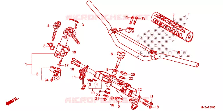 HANDLEBAR Honda MOTO 450 CRF 2023  CRF450RLP