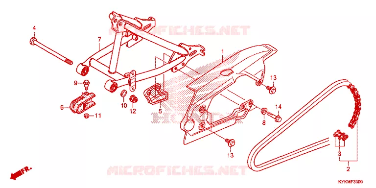 SWINGARM  Honda MOTO 110 CRF 2022  CRF110FN