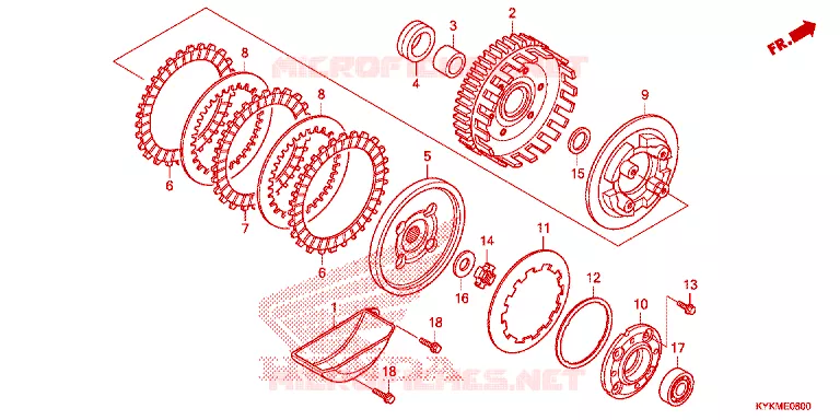 CLUTCH Honda MOTO 110 CRF 2022  CRF110FN