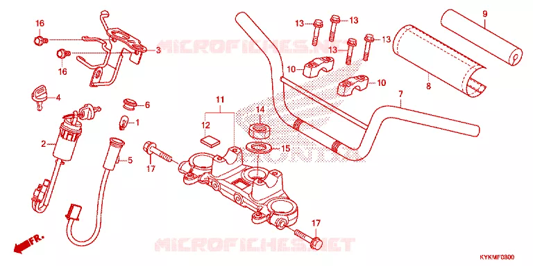 HANDLEBAR Honda MOTO 110 CRF 2022  CRF110FN