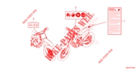 CAUTION LABEL for Honda CRF 450 R 50TH 2023