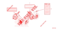 CAUTION LABEL for Honda CRF 450 R 50TH 2023
