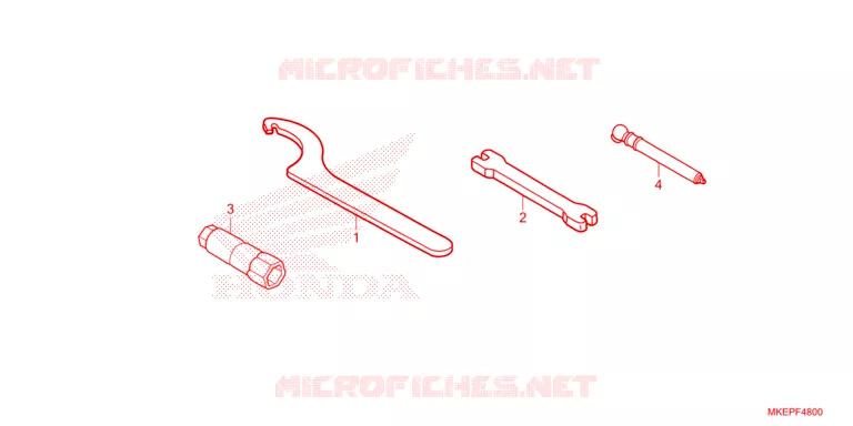 TOOL Honda MOTO 450 CRF 2023  CRF450RP_SE