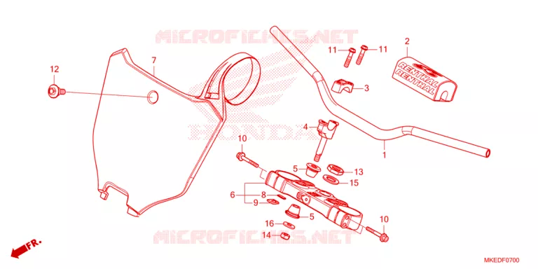 HANDLEBAR Honda MOTO 450 CRF 2023  CRF450RWEP