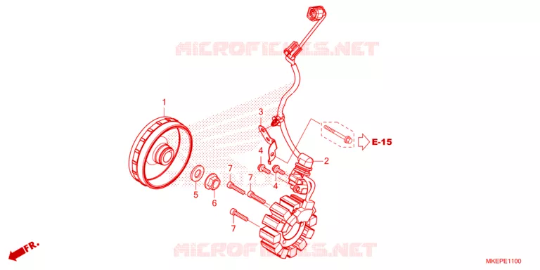 ALTERNATOR Honda MOTO 450 CRF 2023  CRF450RXP