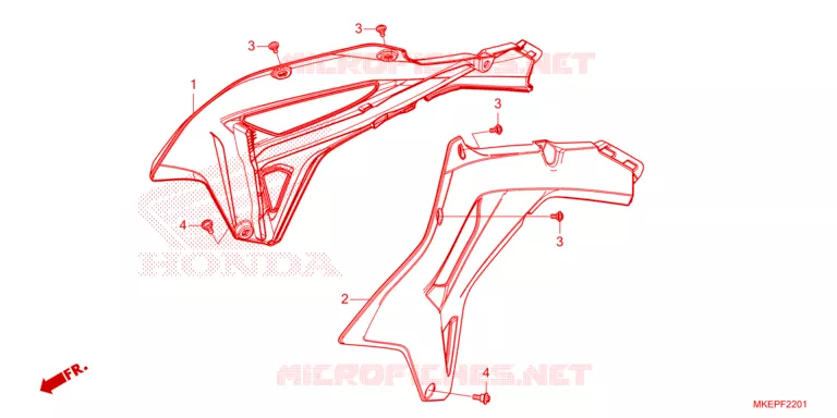 RADIATOR GUARDS Honda MOTO 450 CRF 2023  CRF450RXP
