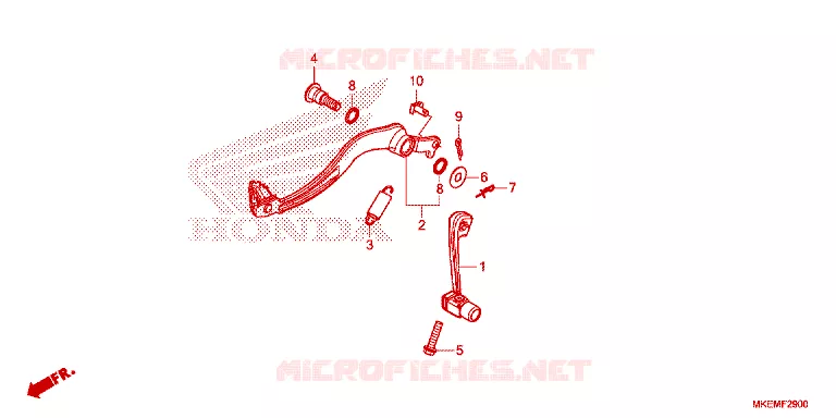 PEDAL Honda MOTO 450 CRF 2023  CRF450XP