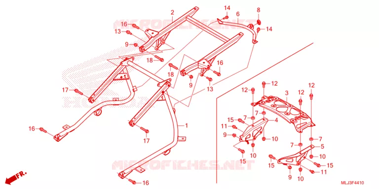 LUGGAGE RACK Honda MOTO 1800 GOLD-WING 2023  GL1800DAP