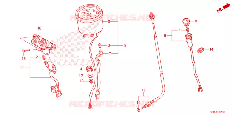 METER Honda SCOOTER 50 RUCKUS 2023  NPS50P