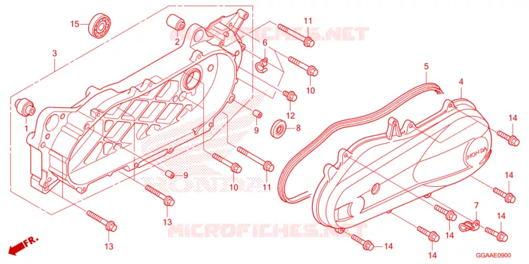 SWINGARM - LEFT CRANKCASE COVER Honda SCOOTER 50 RUCKUS 2023  NPS50P
