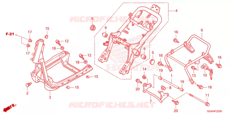 FRAME Honda SCOOTER 50 RUCKUS 2023  NPS50P